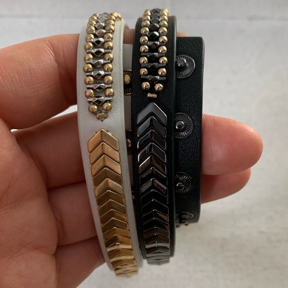 Stella and dot gilded path bracelet - white/gold - Picture 3 of 4